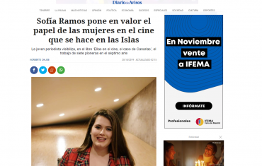 Sofía Ramos pone en valor el papel de las mujeres en el cine que se hace en las Islas