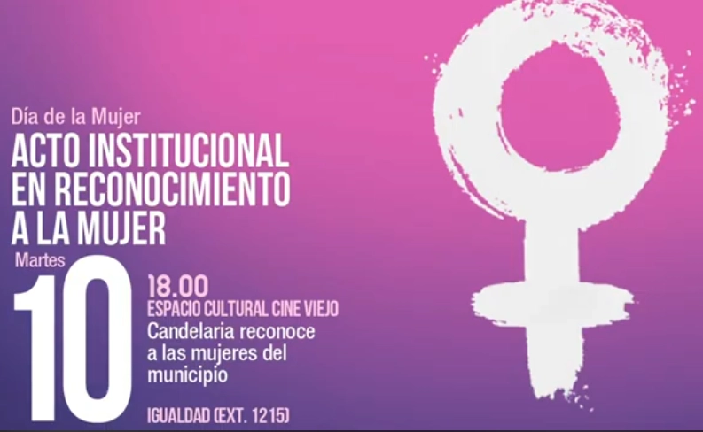 Acto institucional en reconocimiento a la mujer, Ayuntamiento de Candelaria - Sofía Ramos González